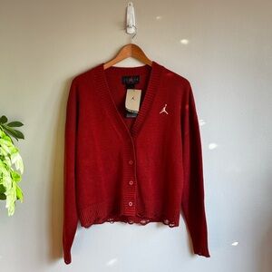 Jordan Distressed Cardigan Size XS NWT